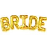 Set Baloane din Folie Metalizata, Flippy, Model Scris Bride, Litere de 100 cm, Tema Iubire, Baloane Party, Ambalaj