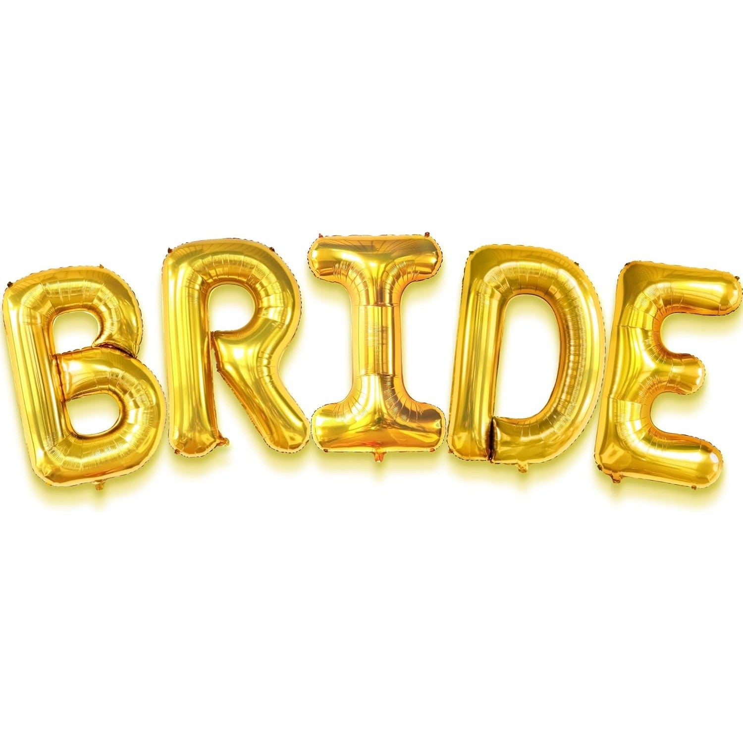 Set Baloane din Folie Metalizata, Flippy, Model Scris Bride, Litere de 100 cm, Tema Iubire, Baloane Party, Ambalaj