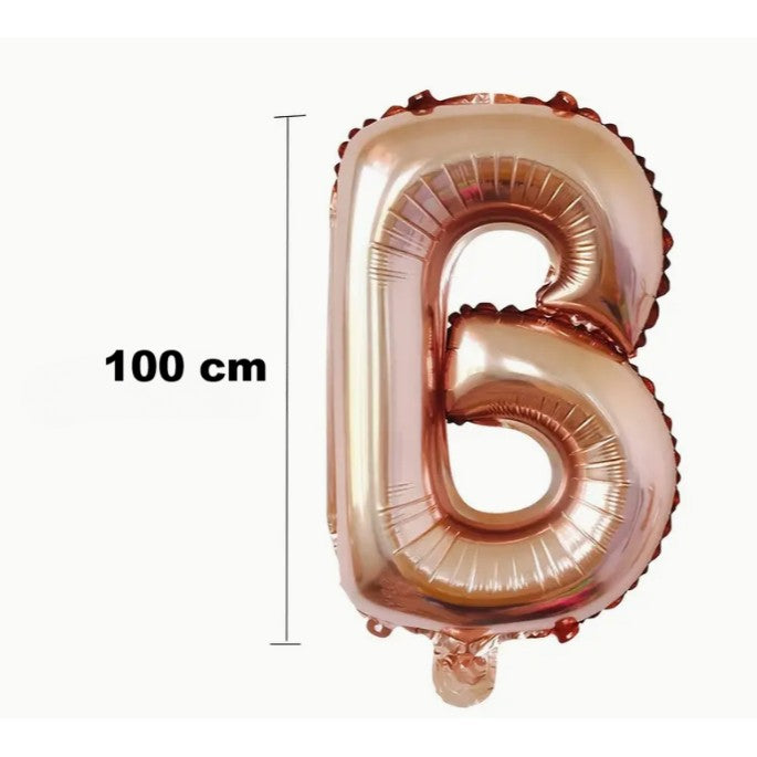 Set Baloane din Folie Metalizata, Flippy, Model Scris Bride, Litere de 100 cm, Tema Iubire, Baloane Party, Ambalaj