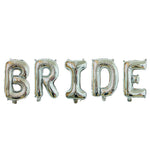Set Baloane din Folie Metalizata, Flippy, Model Scris Bride, Litere de 100 cm, Tema Iubire, Baloane Party, Ambalaj