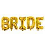 Set Baloane din Folie Metalizata, Flippy, Model Scris Bride, Litere de 40 cm, Tema Iubire, Baloane Party, Ambalaj