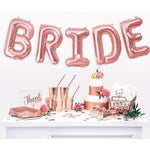 Set Baloane din Folie Metalizata, Flippy, Model Team Bride, Litere de 40 cm, Tema Iubire, Baloane Party, Ambalaj