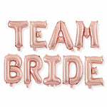 Set Baloane din Folie Metalizata, Flippy, Model Team Bride, Litere de 40 cm, Tema Iubire, Baloane Party, Ambalaj