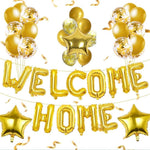Set Baloane din Folie Metalizata, Flippy, Model WELCOME!, Litere de 40 cm, Baloane Party, Ambalaj Individual, Pai