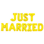 Set Baloane din Folie Metalizata, Flippy, Model Just Married, Litere de 40 cm, Baloane Party, Ambalaj Individual, Pai,