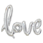 Set Baloane din Folie Metalizata, Model Love Scris de Mana, 102x65 cm, Baloane Ziua Indragostitilor, Ambalaj