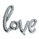 Set Baloane din Folie Metalizata, Model Love Scris de Mana, 102x65 cm, Baloane Ziua Indragostitilor, Ambalaj
