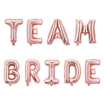 Set Baloane din Folie Metalizata, Flippy, Model Team Bride, Litere de 40 cm, Tema Iubire, Baloane Party, Ambalaj