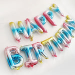 Set baloane folie Flippy, Happy Birthday, 40 cm, multicolor