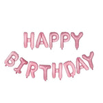 Set 13 Baloane Folie, Flippy, Tip Ghirlanda, Model Happy Birthday, 40 cm, Roz Deschis