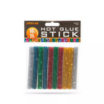 Set baton plastic termoadeziv silicon 11mm x 10cm colorat glitter stralucitor 10buc HANDY