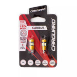 Set becuri LED SMD T10 W5W 12V 5W 300lm alb pentru interior portbagaj Canbus CARGUARD 2buc