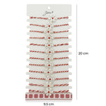 Bratara Martisor pentru Dama, Jolie, Model Floare Argintie, Set 12 bucati, Pandativ Argintiu din Inox cu Elemente