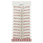 Bratara Martisor pentru Dama, Jolie, Model Floare Argintie, Set 12 bucati, Pandativ Argintiu din Inox cu Elemente