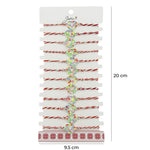Bratara Martisor pentru Dama, Jolie, Model Fluturas in Inima, Set 12 bucati, Pandativ Argintiu din Inox cu Elemente