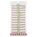 Bratara Martisor pentru Dama, Jolie, Model Fluturas in Inima, Set 12 bucati, Pandativ Argintiu din Inox cu Elemente