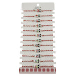 Bratara Martisor pentru Dama, Jolie, Model Bufnita, Set 12 bucati, Pandativ Argintiu din Inox cu Elemente Multicolore,