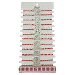 Bratara Martisor pentru Dama, Jolie, Model Copac Multicolor, Set 12 bucati, Pandativ Argintiu din Inox cu Elemente