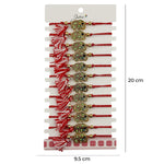 Martisor Bratara cu Ciucure pentru Dama, Jolie, Model Elefant cu Pietre Colorate, Set 12 bucati, Pandativ din Inox,