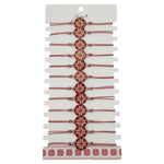 Bratara Martisor pentru Dama, Jolie, Model Rotund Port Traditional, Set 12 bucati, Pandativ din Aliaj cu Print