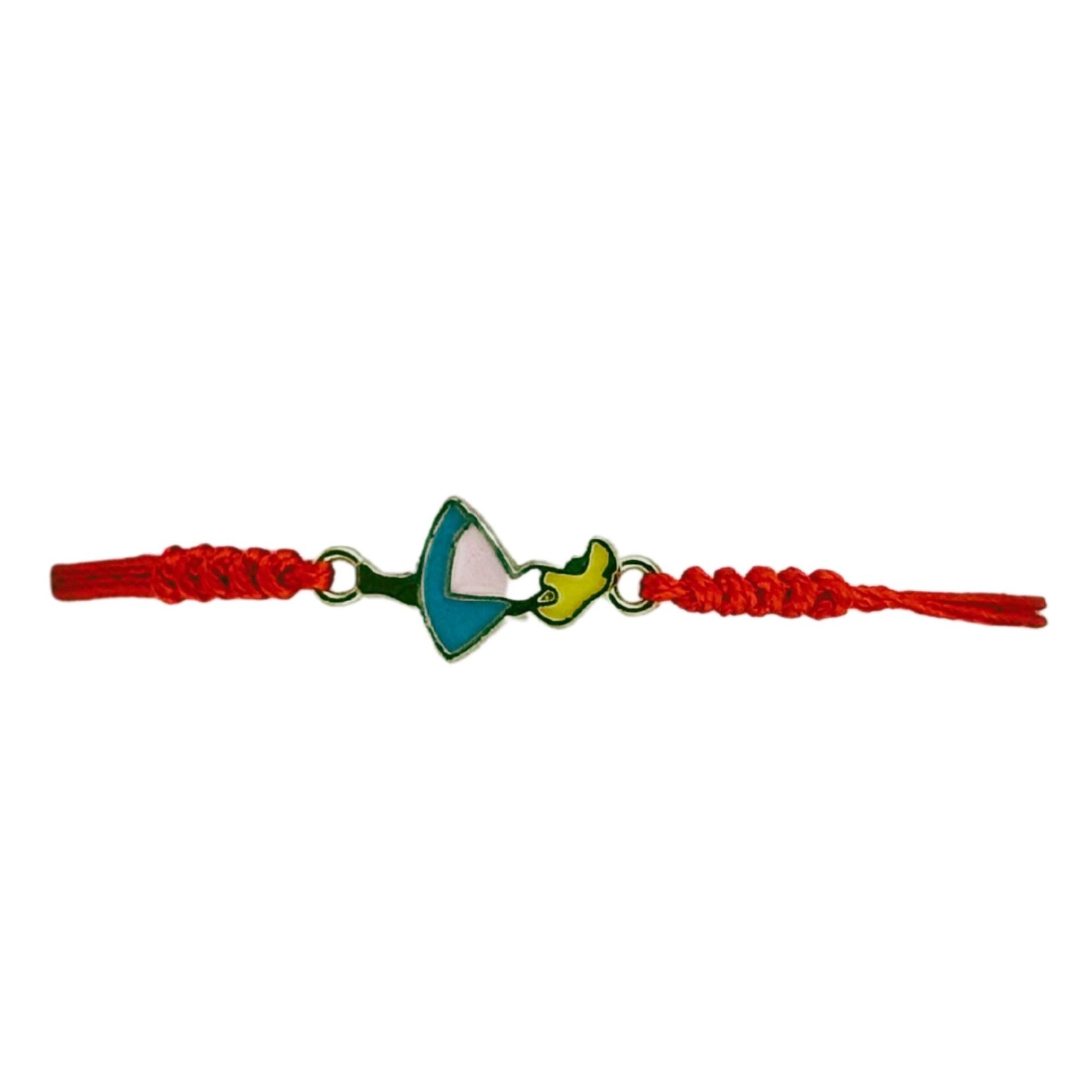Martisor Bratara pentru Dama si Copii, Jolie, Model Fetita cu Pasare, Set 12 bucati, Pandantiv Emailat, Snur Reglabil,