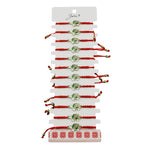 Martisor Bratara pentru Dama si Copii, Jolie, Model Broscuta Testoasa cu Carapace Florala, Set 12 bucati, Pandantiv