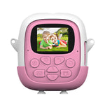 Set Camera Instantanee pentru Copii, Flippy, Ecran HD 2.4'', 24MP, 720P Video, 1200 mAh, cu Functie de Printare