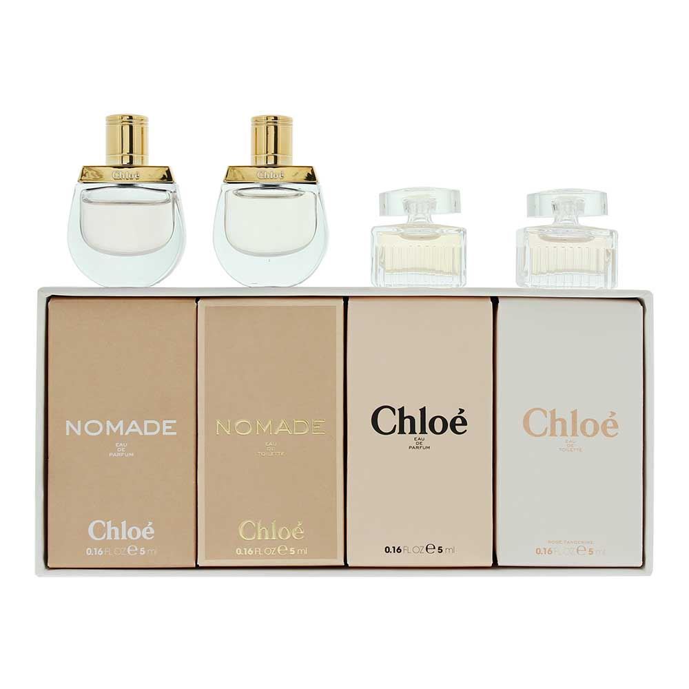 Set Chloe: Signature, Eau De Toilette, For Women, 5 ml *Miniature + Nomade, Eau De Toilette, For Women, 5 ml *Miniature + Nomade Nuit D'Egypte, Eau De Toilette, For Women, 5 ml *Miniature + Lumineuse, Eau De Toilette, For Women, 5 ml *Miniature