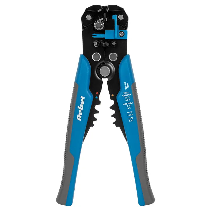 Set cleste de sertizare /dezizolare + 215 conectori Rebel RB-1014