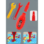 Set Constructie Bormasina Magica cu Servieta, Flippy, 310 Piese, Albastru, Piese Multicolore, Plastic, 31x46 cm