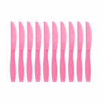 Set Cutite de Unica Folosinta, Flippy, 10 Bucati, Plastic Rezistent, 17 x 1.6 cm, Culoare Roz