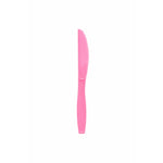 Set Cutite de Unica Folosinta, Flippy, 10 Bucati, Plastic Rezistent, 17 x 1.6 cm, Culoare Roz