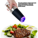 Set de 2 Rasnite electrice de Sare si Piper, Flippy, cu Camere Depozitare Transparente, Macinare, Functionare pe