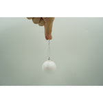 Set de 20 ornamente de brad, Flippy, de tip Glob, Alb/ Argintiu, din polistiren, cu finisaj sclipitor , cutie 4 cm