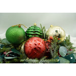 Set de 24 ornamente de brad, Flippy, de tip Glob, Multicolor, cu ø de 8 cm, din plastic, cu finisaj sclipitor , cutie