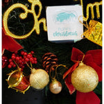 Set de 45 ornamente de brad, Flippy, de tip Glob, , din polistiren, cu finisaj sclipitor , cutie 8 cm adancime x 24 cm