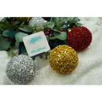 Set de 6 ornamente de brad, Flippy, de tip Glob, Multicolor, cu ø de 8 cm, din polistiren, cu finisaj sclipitor , cutie