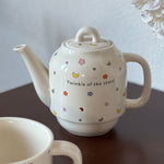 Set de Ceai, Flippy, Ceainic cu Ceasca pentru Uz Casnic, Stele cu Luna, Set de Ceai pentru Copii, Adulti, 18 x 17 x 13