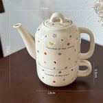Set de Ceai, Flippy, Ceainic cu Ceasca pentru Uz Casnic, Stele cu Luna, Set de Ceai pentru Copii, Adulti, 18 x 17 x 13