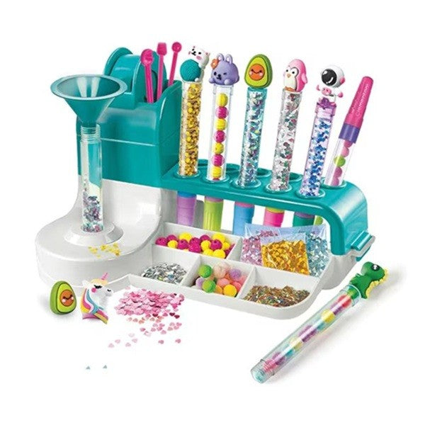 Set de Creatie, Flippy, Stiloul Magic, +6 Ani, peste 50 de Accesorii, Laborator de Creatie Pixuri, 34 x 31 x 8 cm,
