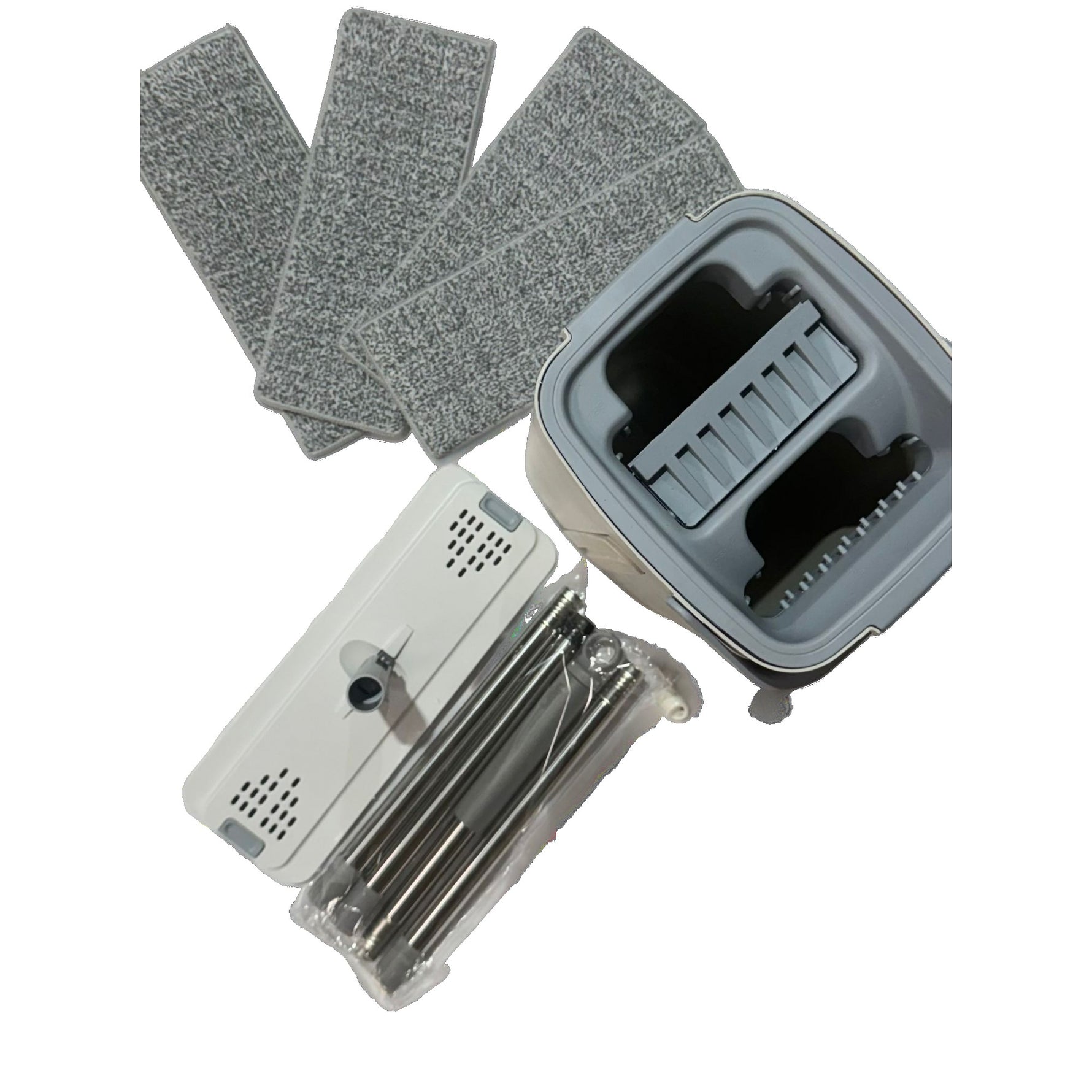Set de Curatenie, Flippy, Mop si Galeata, Capacitate 5.7 l, 4 Rezerve Microfibra Incluse, Plastic, Utilizare
