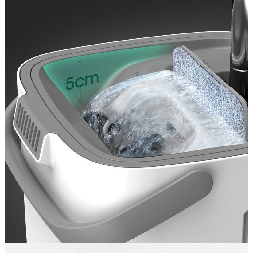 Set de curatenie Flippy, mop si galeata, galeata 5.7 l, 4 rezerve microfibra incluse, design modern, pentru interior,