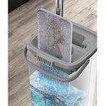 Set de curatenie Flippy, mop si galeata, galeata 5.7 l, 4 rezerve microfibra incluse, design modern, pentru interior,