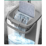 Set de curatenie Flippy, mop si galeata, galeata 5.7 l, 4 rezerve microfibra incluse, design modern, pentru interior,