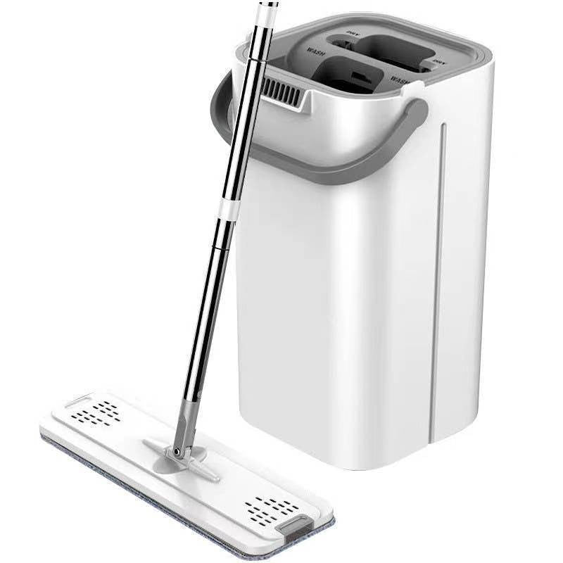 Set de curatenie Flippy, mop si galeata, galeata 5.7 l, 4 rezerve microfibra incluse, design modern, pentru interior,