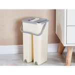 Set de curatenie Flippy, mop si galeata, galeata 6 l, 2 rezerve microfibra incluse, design modern, pentru interior,