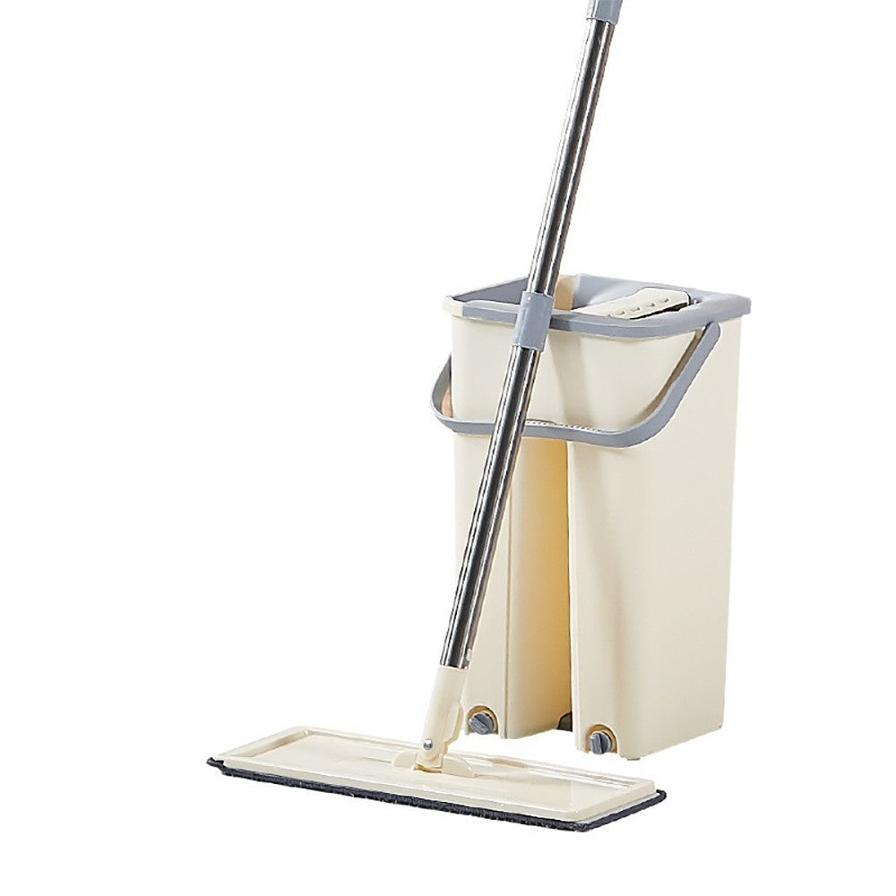 Set de curatenie Flippy, mop si galeata, galeata 6 l, 2 rezerve microfibra incluse, design modern, pentru interior,