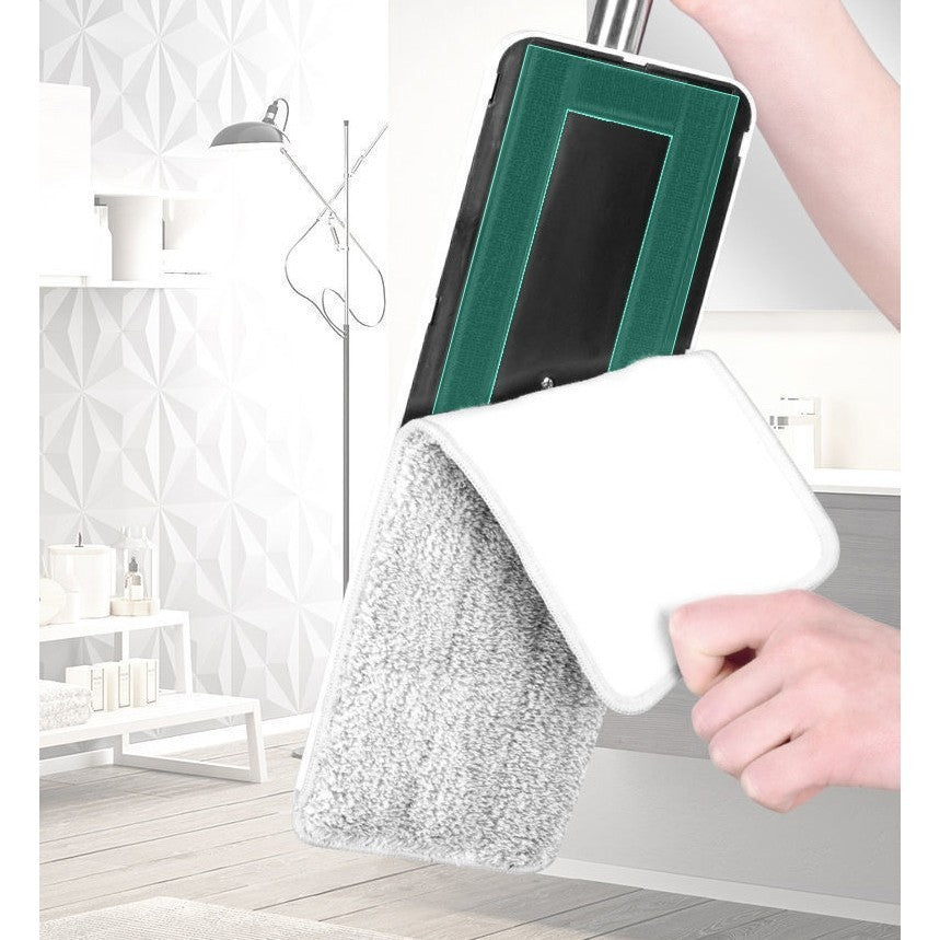 Set de curatenie Flippy, mop si galeata, galeata 6 l, 2 rezerve microfibra incluse, design modern, pentru interior,