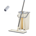 Set de curatenie Flippy, mop si galeata, galeata 6 l, 2 rezerve microfibra incluse, design modern, pentru interior,