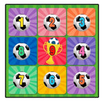 Set de Fotbal Flippy, Joc Recreativ Pentru Copii, Minge cu Scai, Plansa din Material textil, 150 x 150 cm, Model